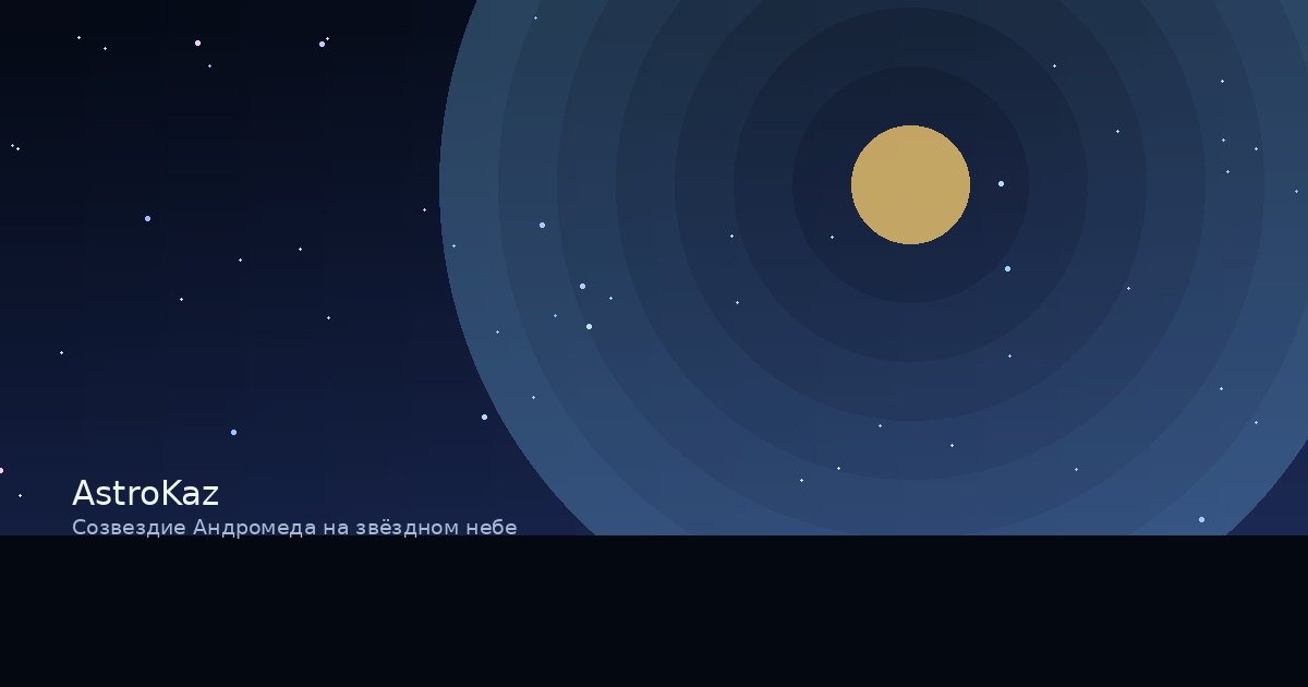 Созвездие Андромеда на звёздном небе