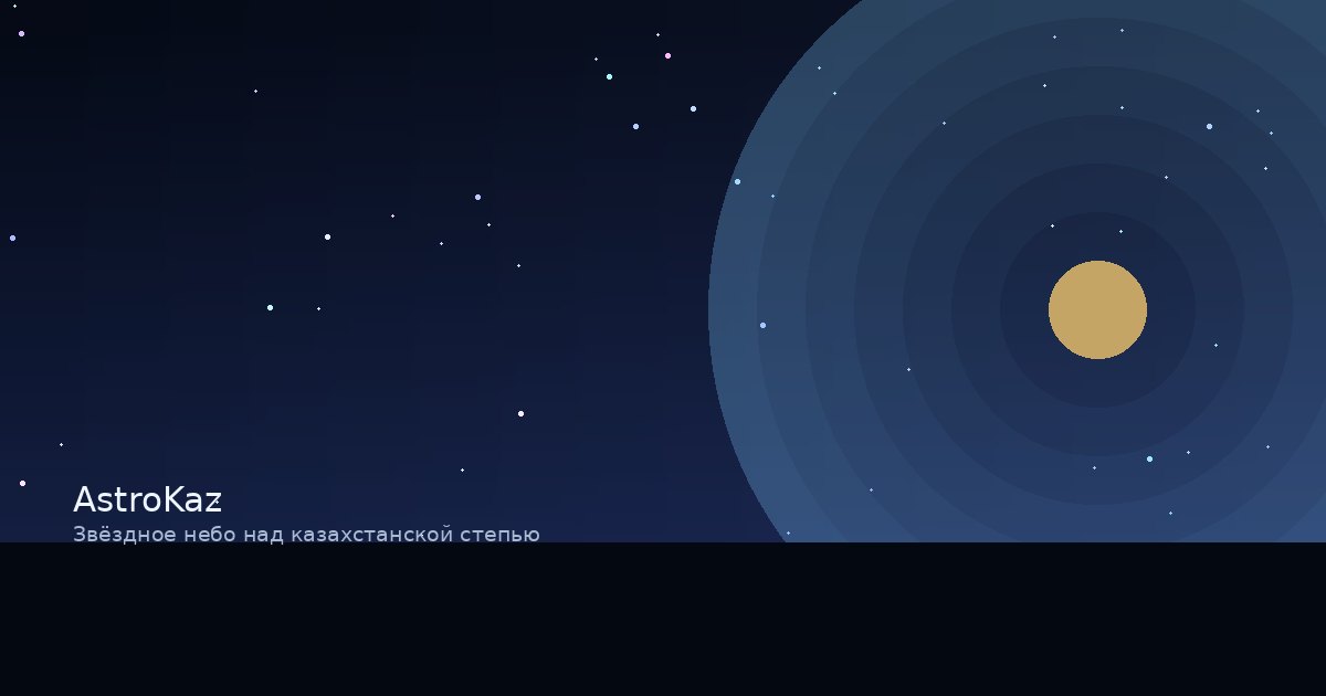 Звёздное небо над казахстанской степью