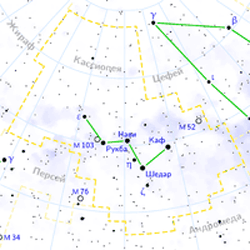 Скопление М52 в Кассиопее