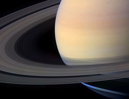 Снимок Сатурна крупным планом